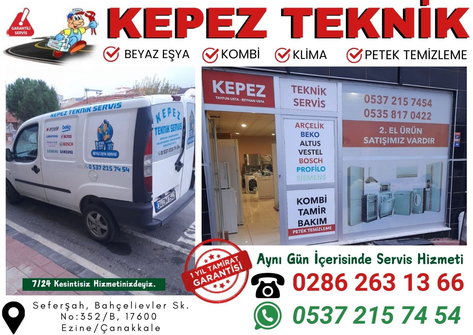 Ezine Beyaz Eşya Servisi