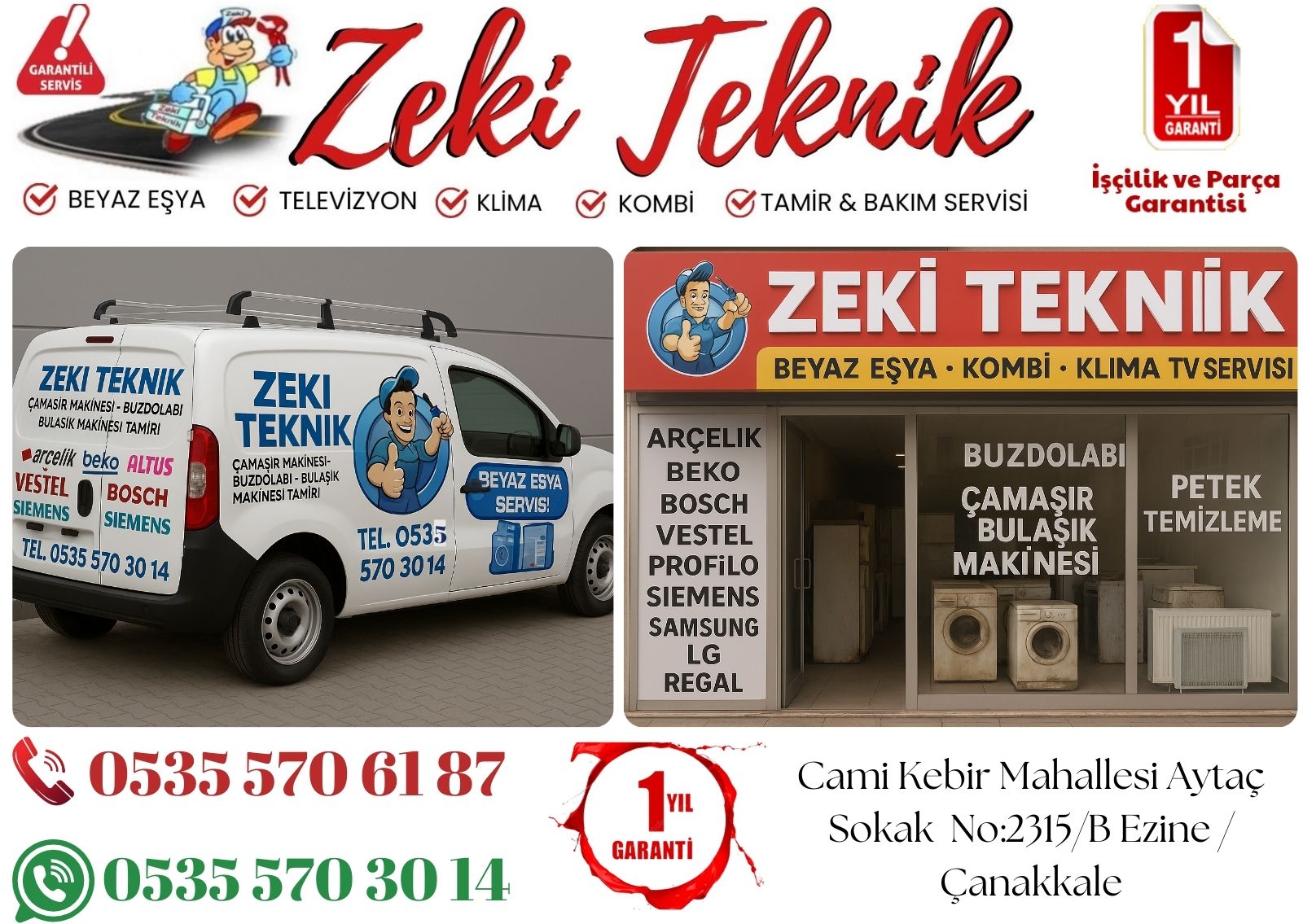 Ezine Beyaz Eşya Servisi